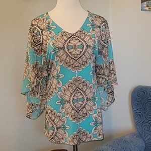 Alfani Butterfly Sleeve Blouse